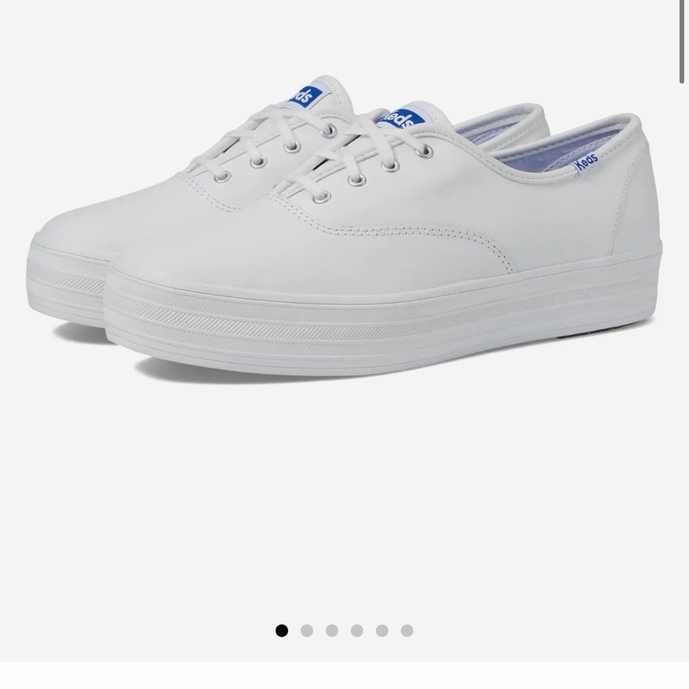 Keds white leather shoes
